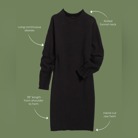 Frank & Eileen Izzie Triple Fleece Sweatshirt Party Dress Black Size Medium - Picture 3 of 8